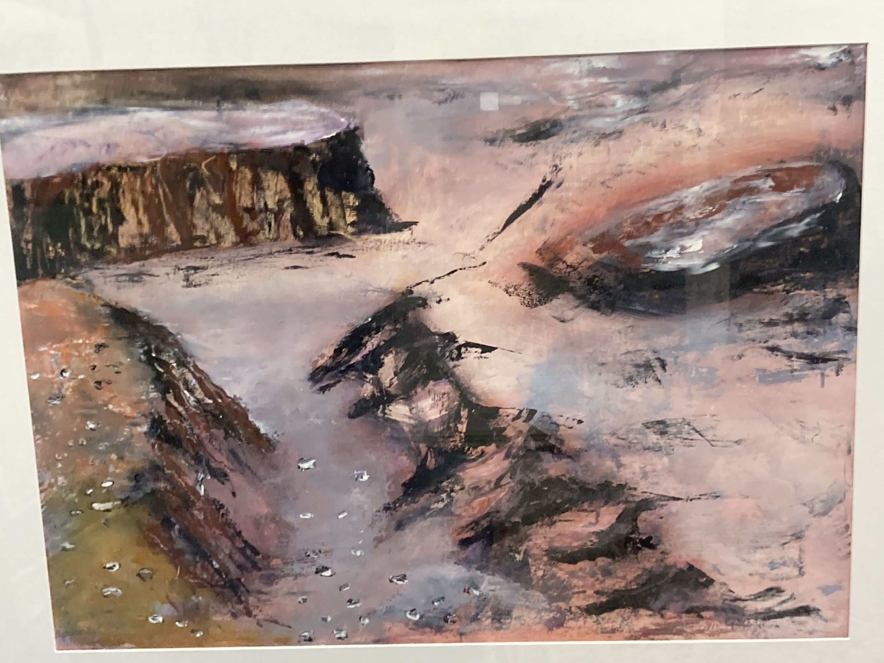 Niamh Collins (1956-), oil on paper, Wright Valley, signed and dated 91, 51 x 70cm